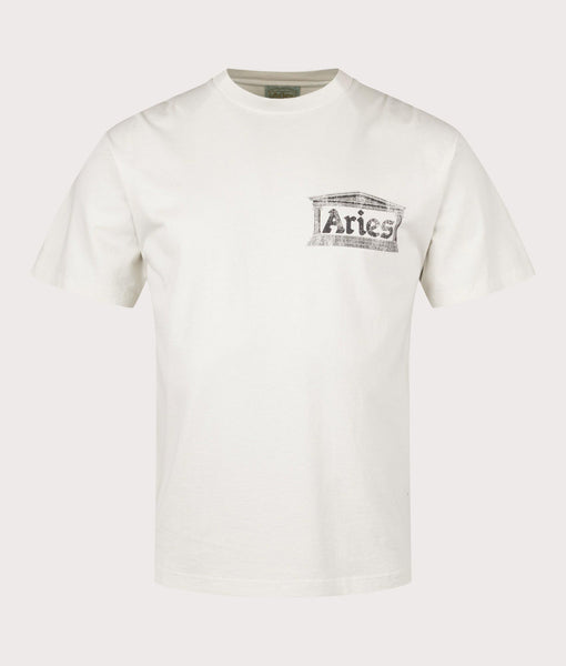 ★ARIES Aged Ancient Temple T-Shirt 関税込★ Aged Ancient Temple T-Shirt in Off White | Aries | EQVVS