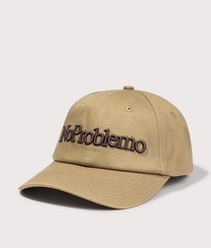 No Problemo Cap in Khaki. 100% cotton | No Problemo | Shot at EQVVS | Front angle shot 