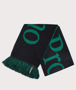 No Problemo Scarf by No Problemo in Green. Shot by EQVVS. Front Shot.
