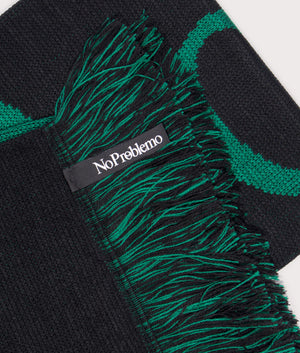 No Problemo Scarf by No Problemo in Green. Shot by EQVVS. Detail Shot.