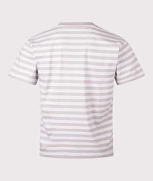 Striped T-Shirt. Shot by EQVVS. Back shot.