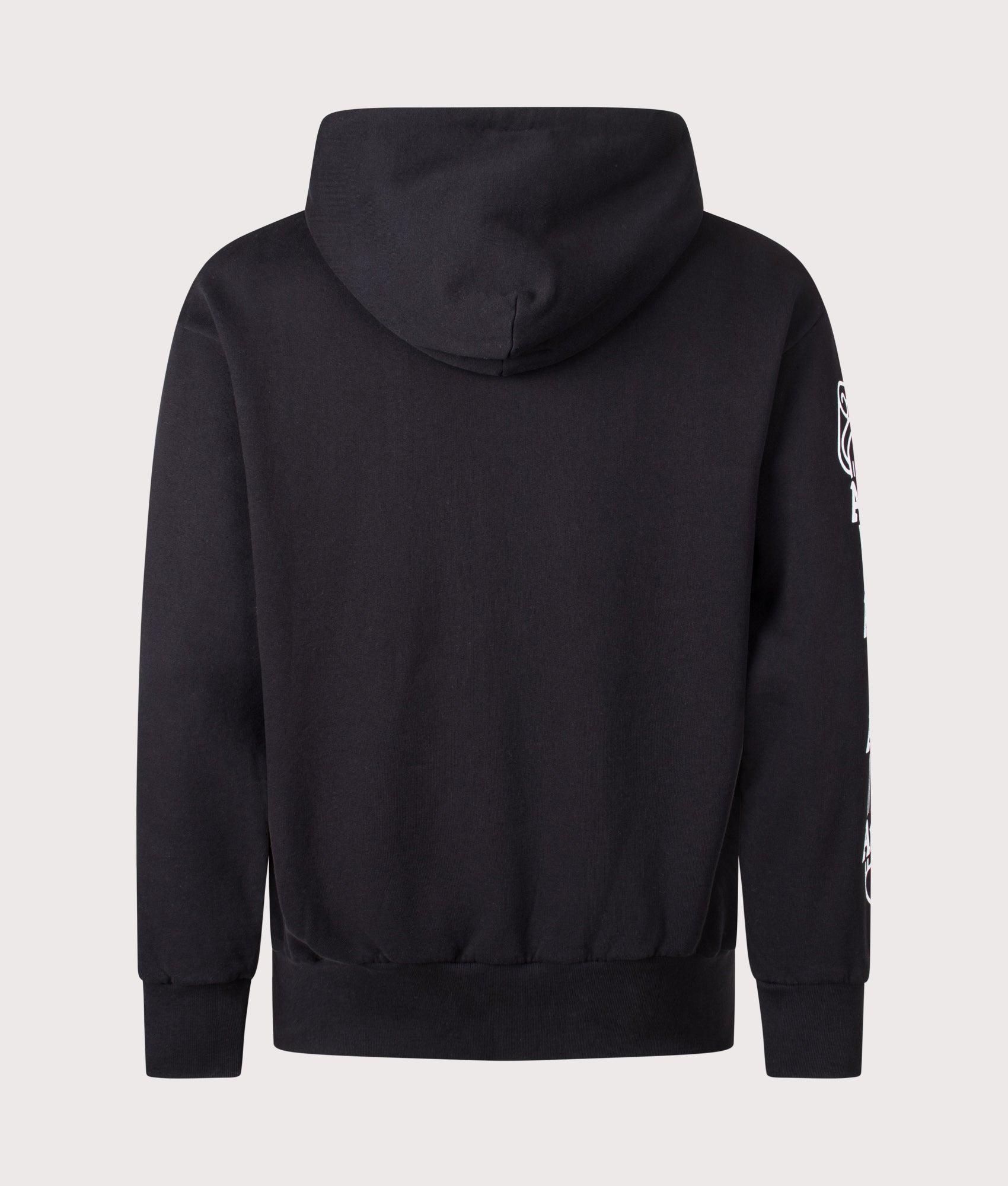 Column Hoodie in Black | 100% Cotton | Aries | EQVVS | Back shot 