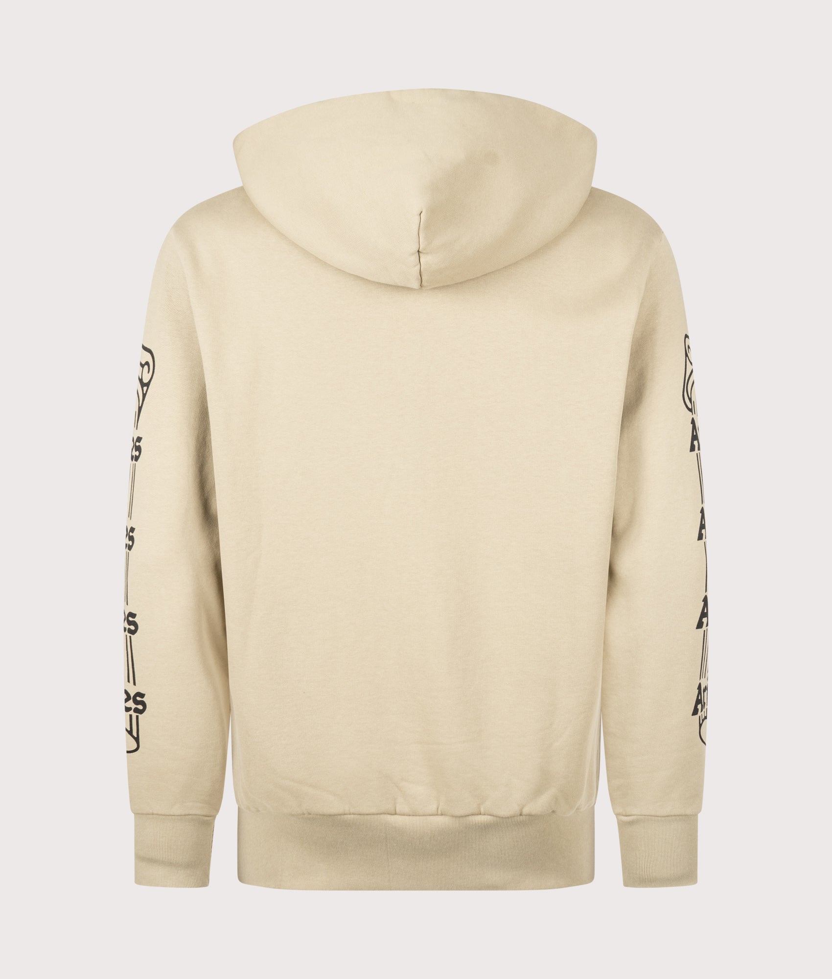 Column Hoodie in Khaki | 100% Cotton | Aries | EQVVS | Back shot 