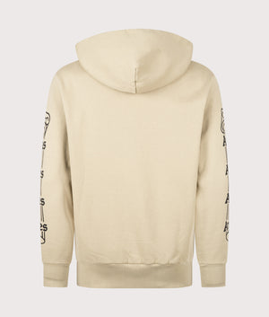 Column Hoodie in Khaki | 100% Cotton | Aries | EQVVS | Back shot 
