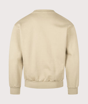 Mini Temple Sweatshirt in Khaki | 100% Cotton | Aries | EQVVS | Back shot 