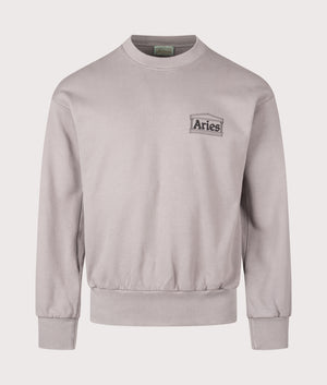 Mini Temple Sweatshirt in Grey | 100% Cotton | Aries | EQVVS | Front shot 