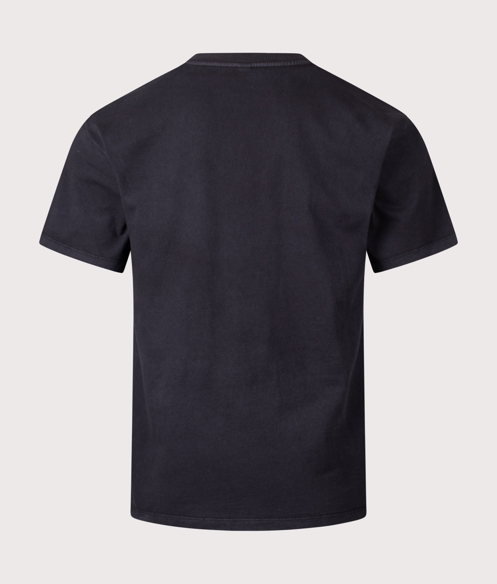 No Problemo Faded Mini Problemo T-Shirt in Black at EQVVS Menswear. Back shot.