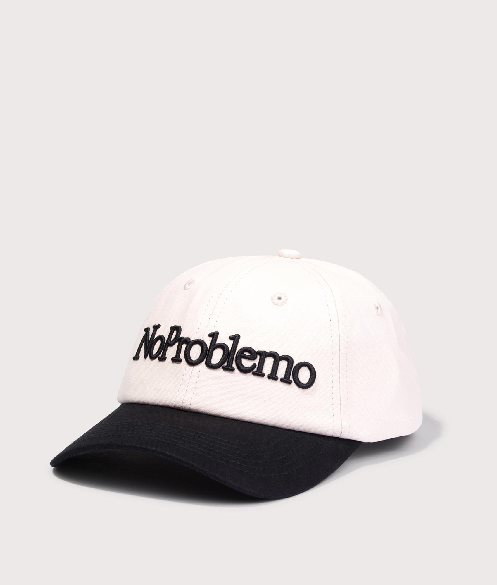 No Problemo Cap in Grey by No Problemo. Shot by EQVVS. Front angled shot.