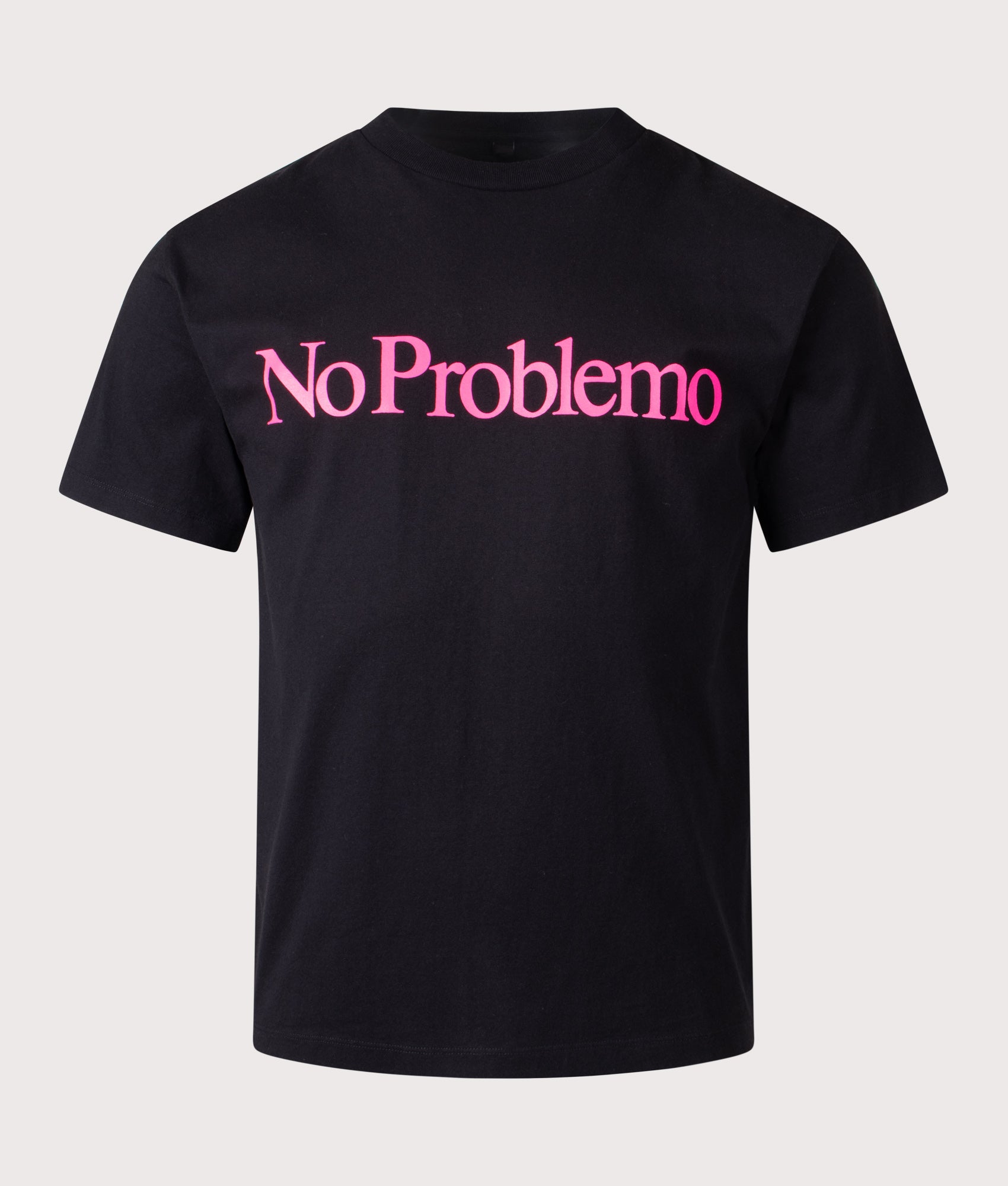 No Problemo T-Shirt in Black a EQVVS Menswear. Front shot.