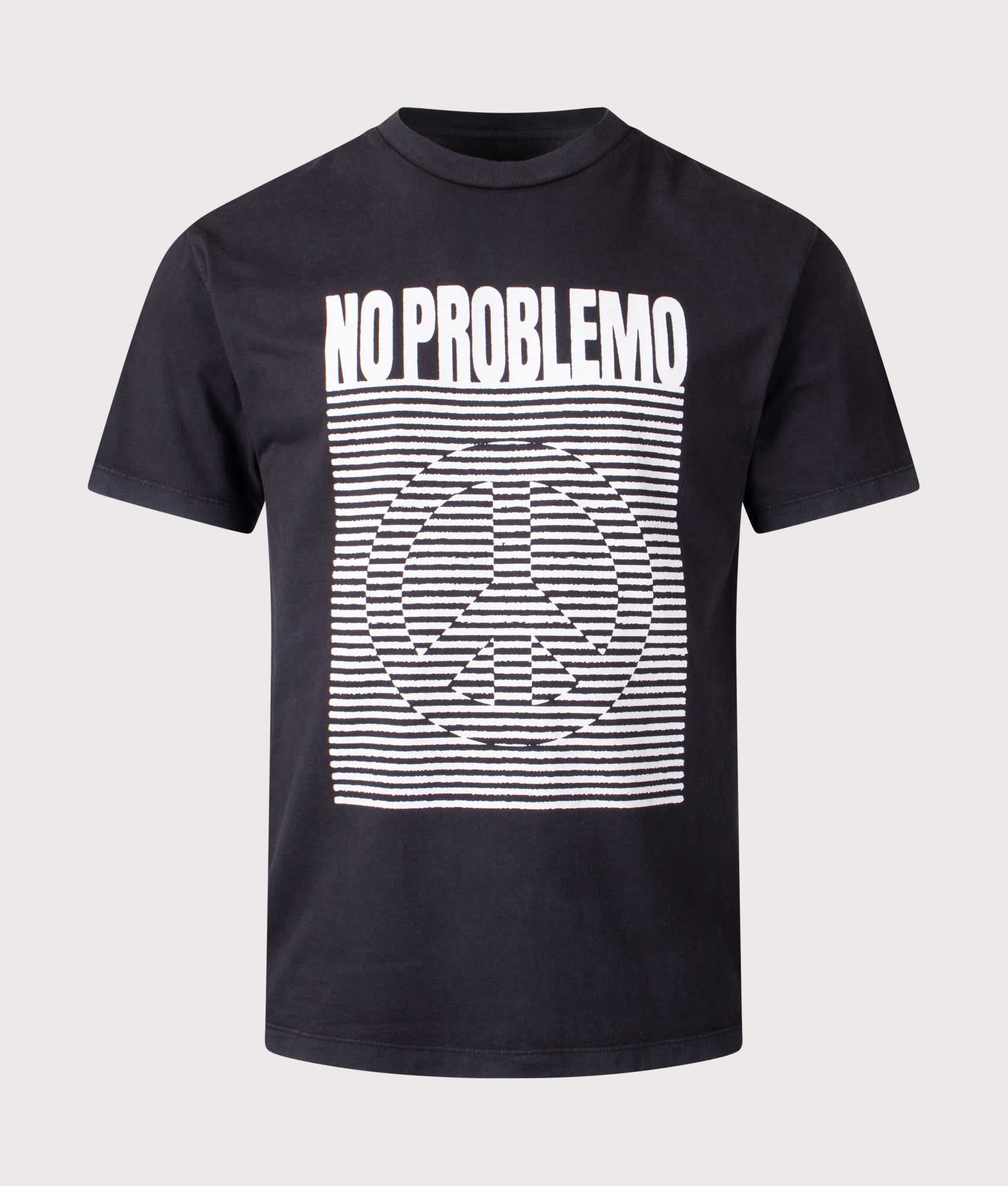 No Problemo CND Wave T-Shirt in Black at EQVVS Menswear. Front shot.