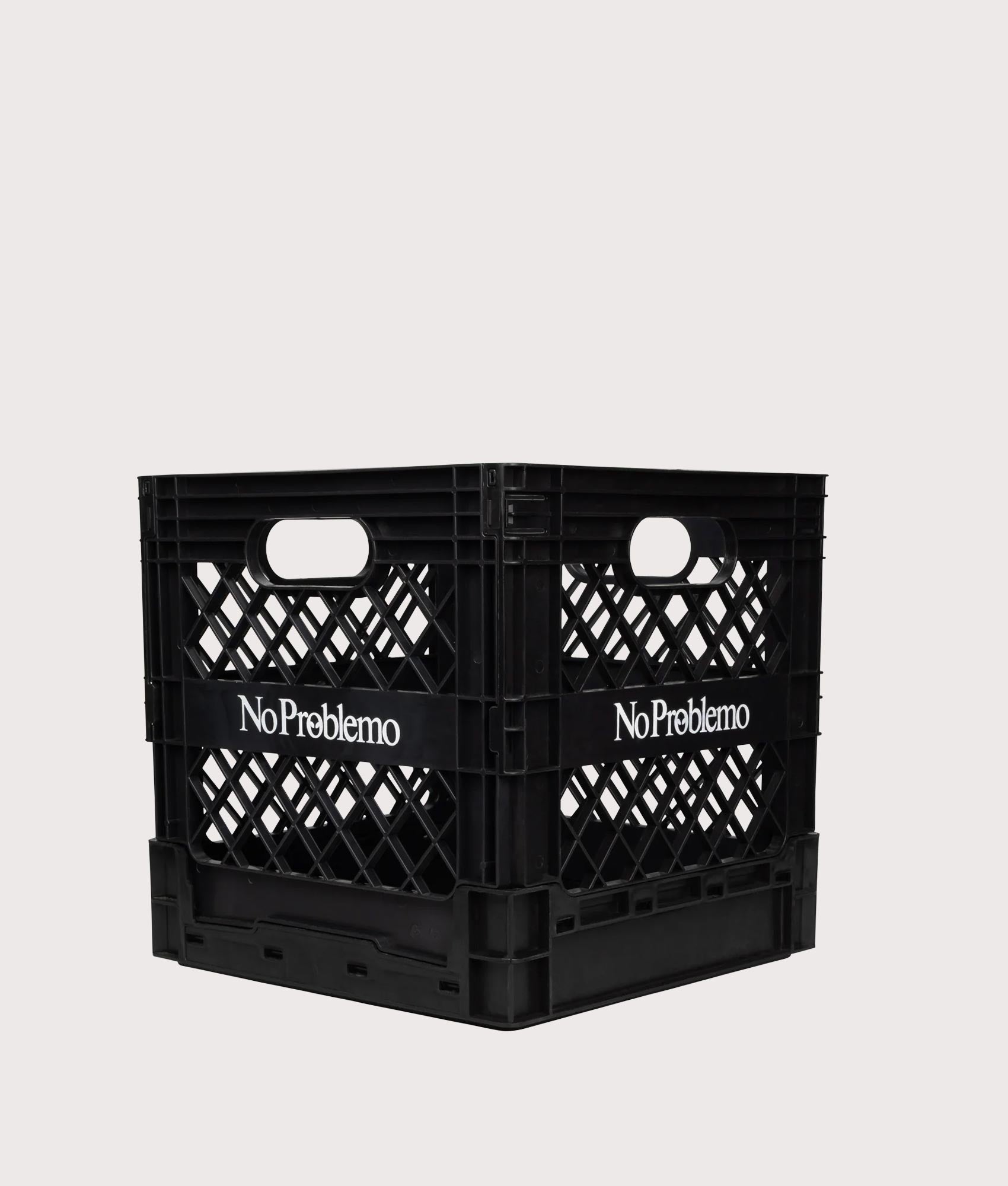 No Problemo Vinyl Crate in Black by No Problemo. Shot by EQVVS. Front shot.