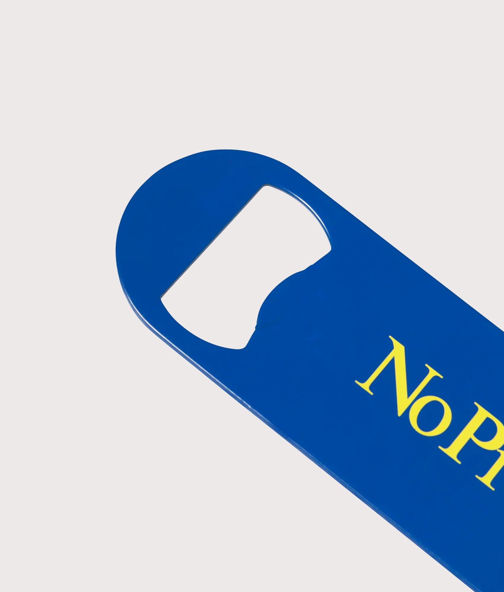 No Problemo Bottle Opener in Blue by No Problemo. Shot by EQVVS. Detail shot.