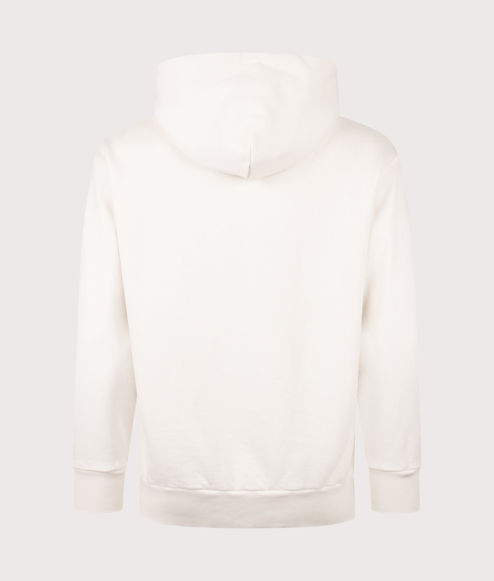 Aries Premium Aged Temple Hoodie in Off White at EQVVS Menswear. Back shot.