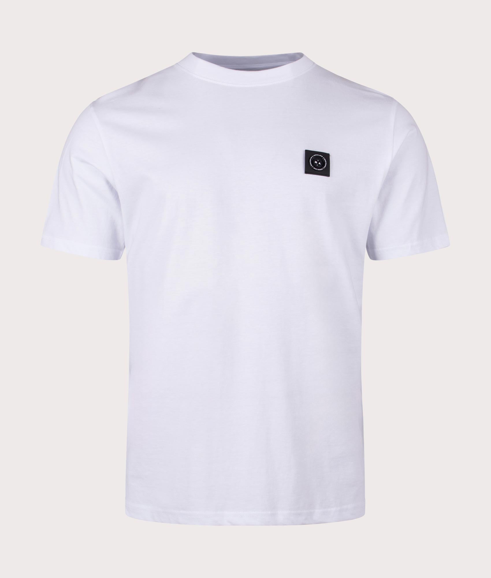 Marshall artist Siren T-Shirt in 002 white Front shot at EQVVS