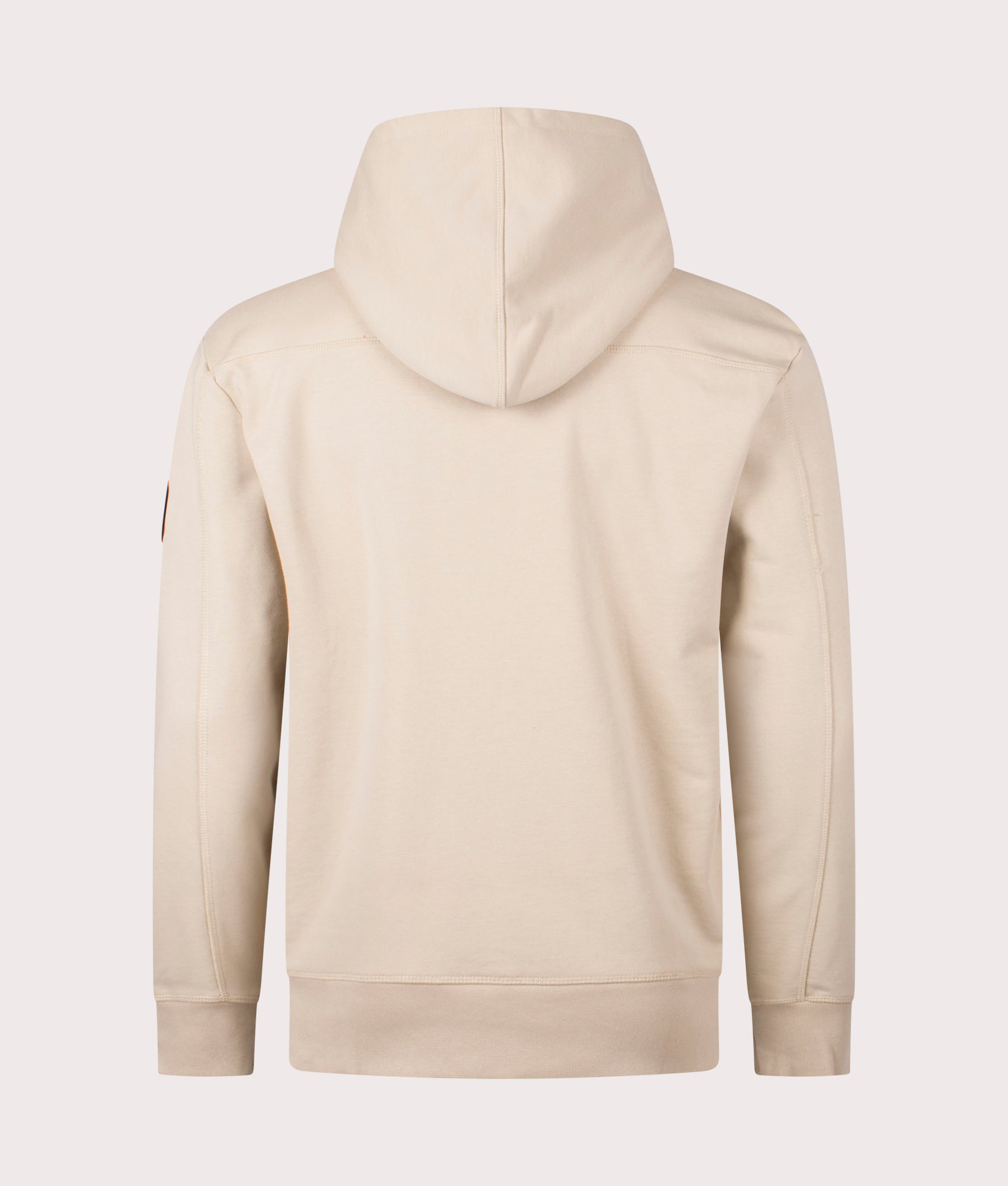 Marshall Artist Siren Overhead Hoodie in 010 sandstone 100% cotton back shot at EQVVS