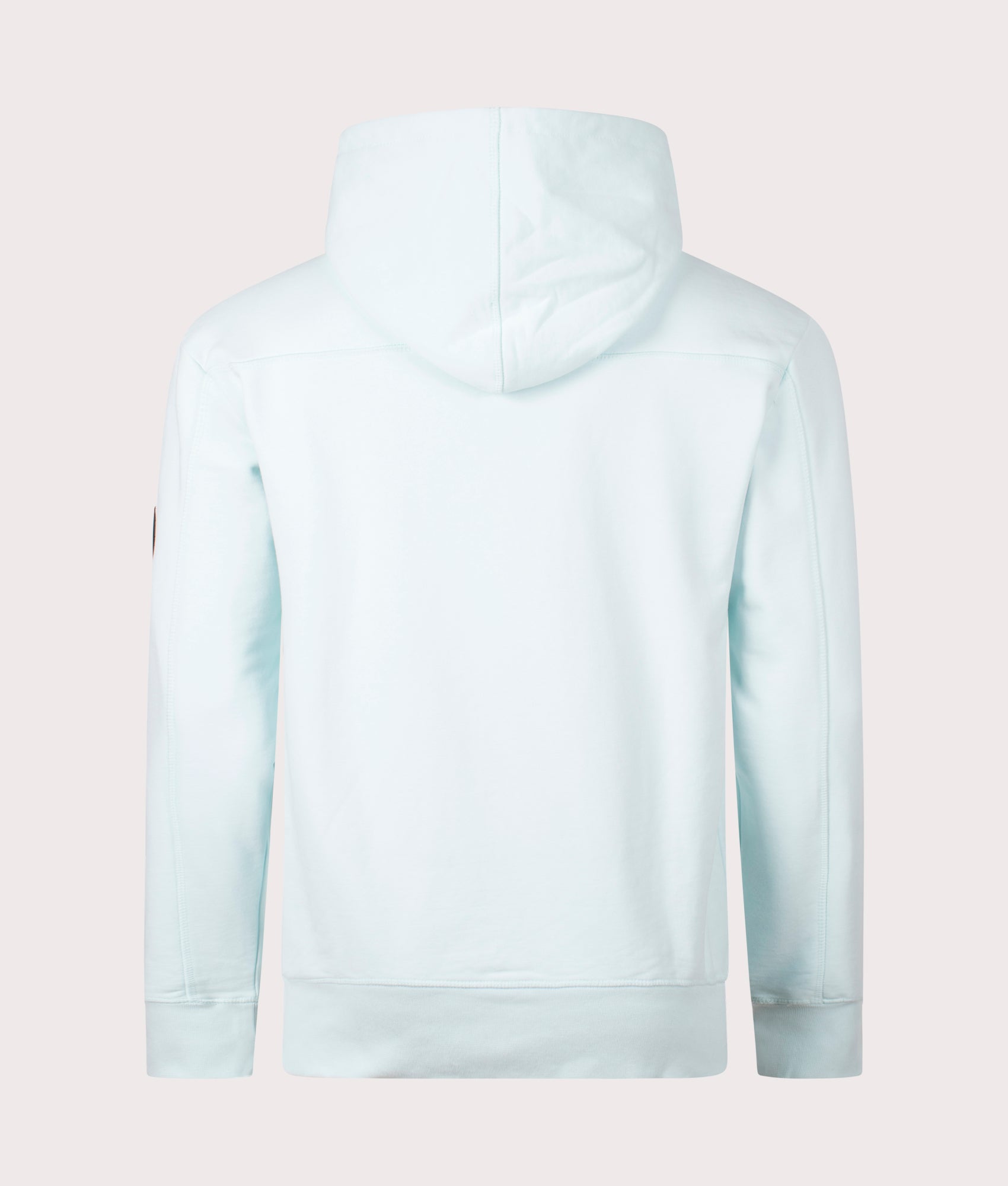 Discover the Siren Overhead Hoodie in Sky Blue, 100% Cotton Back Shot at EQVVS