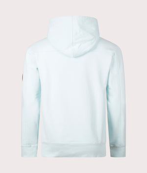 Discover the Siren Overhead Hoodie in Sky Blue, 100% Cotton Back Shot at EQVVS