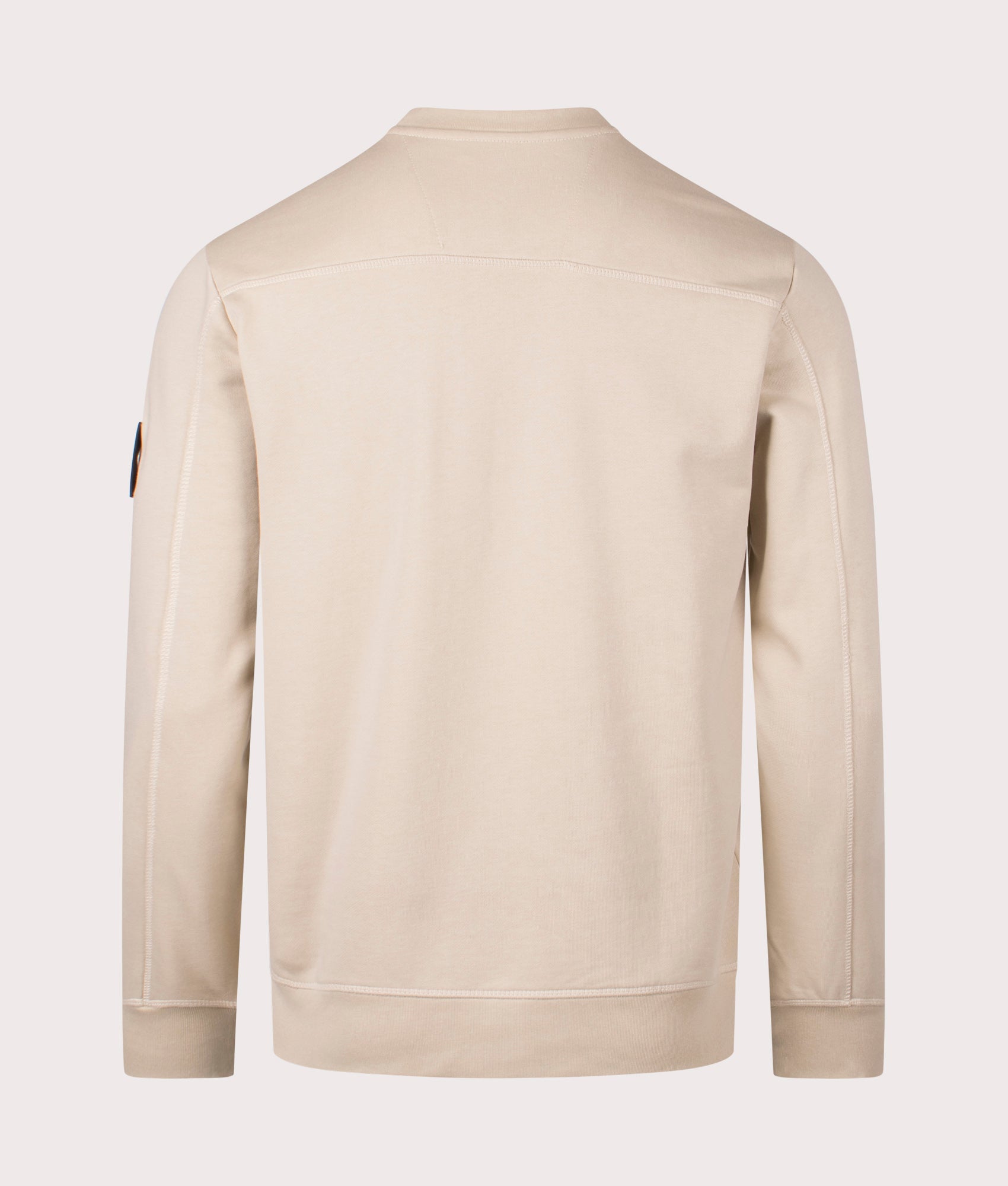 Marshall artist Siren Crew Sweatshirt in 010 sandstone 100% cotton back shot at EQVVS