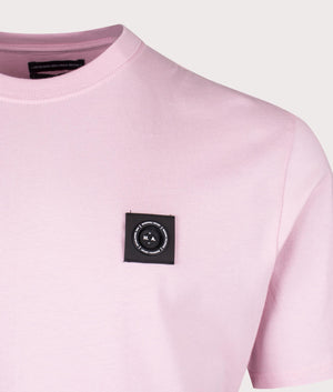 Siren T-Shirt in Pink by Marshall Artist. EQVVS Detail Shot.