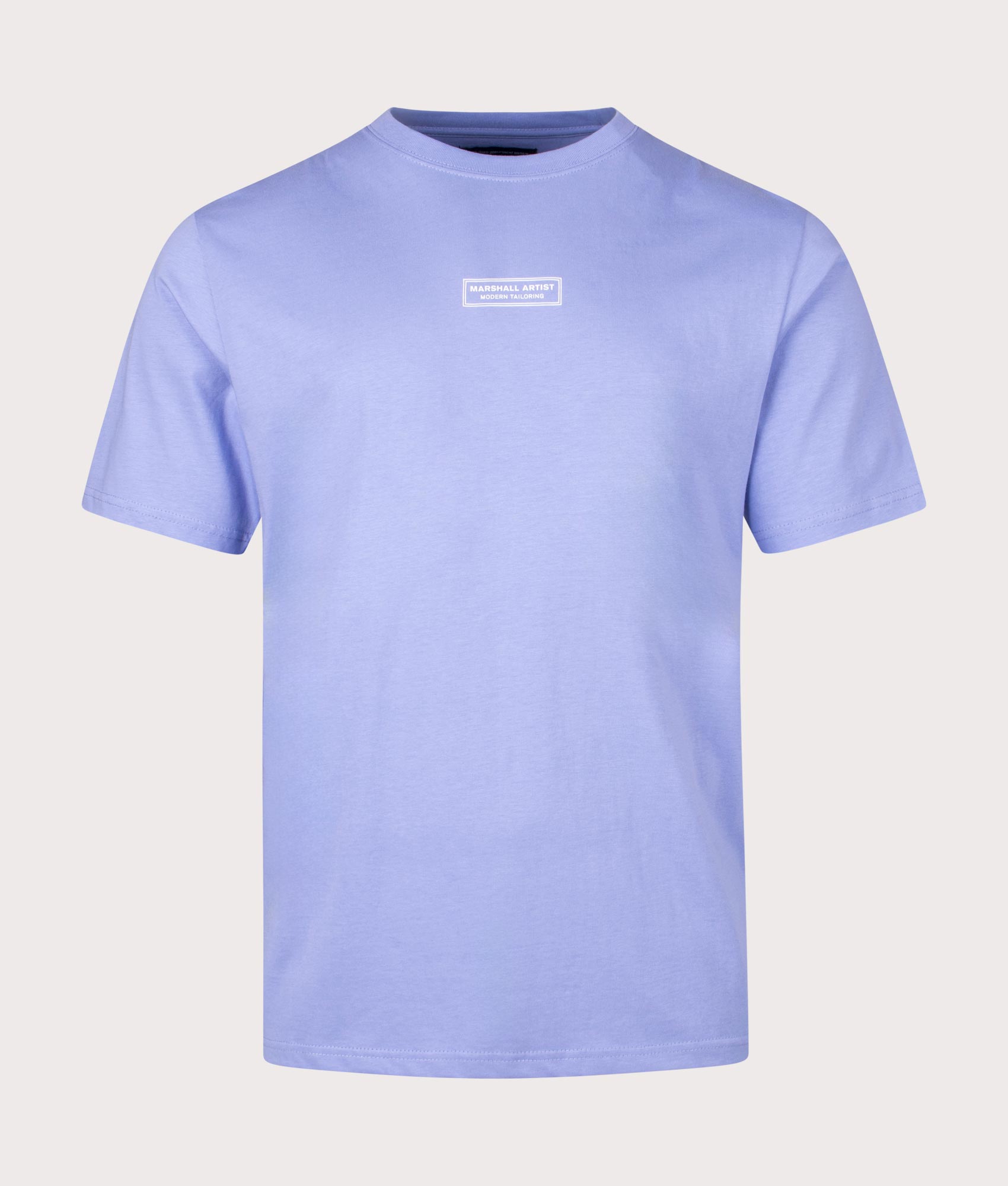 Injection T-Shirt in Ultra Violet by Marshall Artist. EQVVS Front Angle Shot.