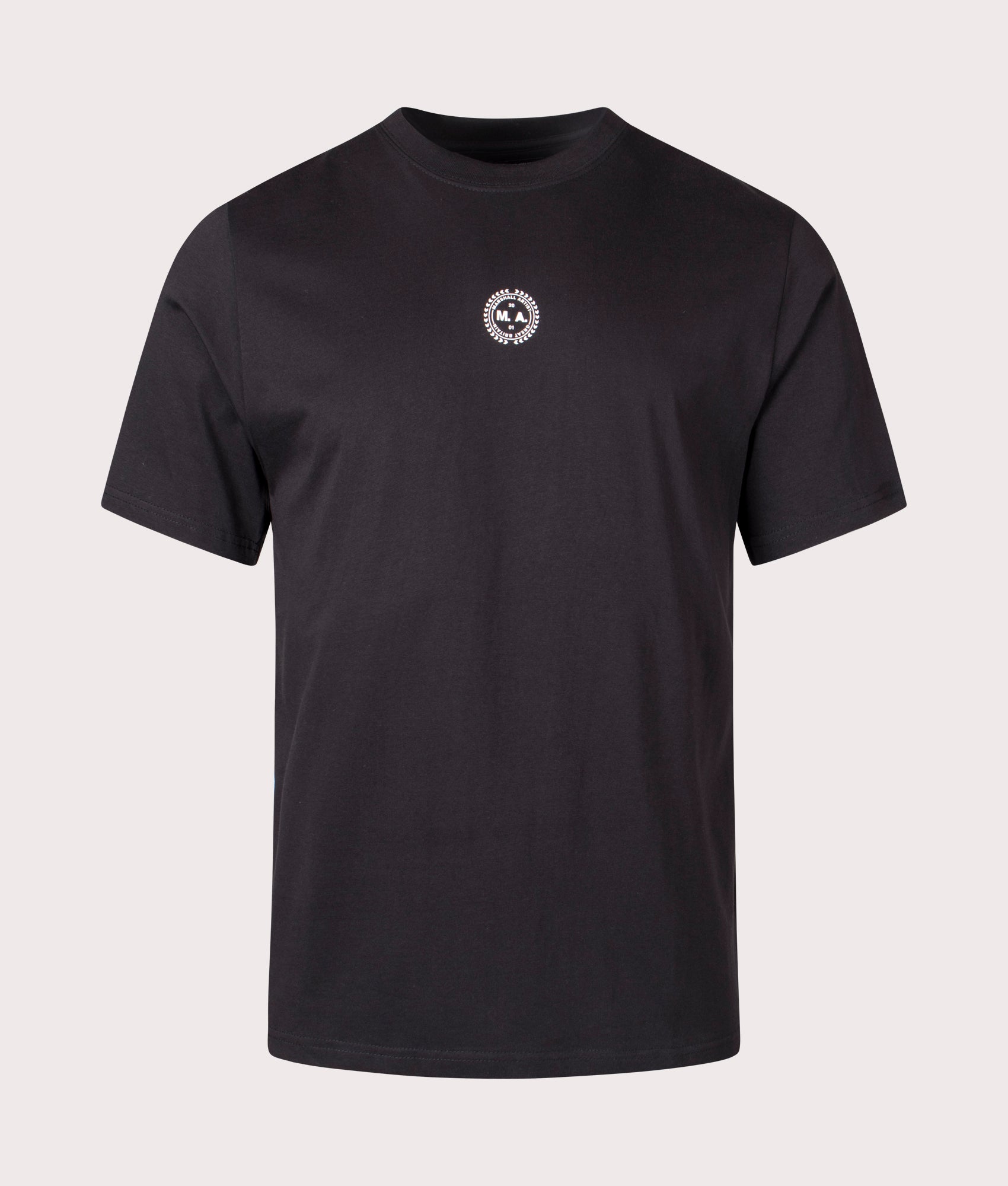 Fragment T-Shirt in Black by Marshall Artist. EQVVS Front Angle Shot.