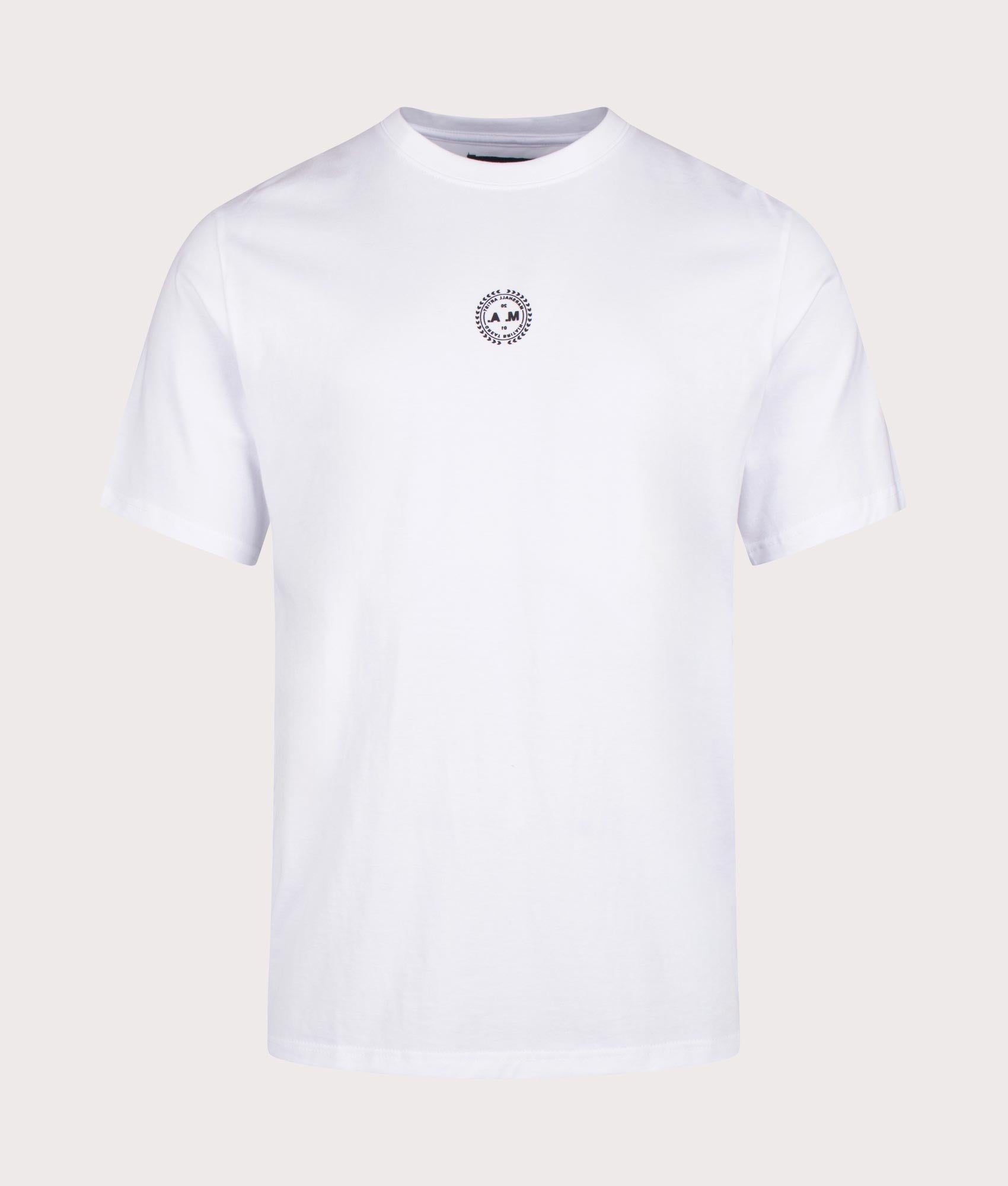 Fragment T-Shirt in White by Marshall Artist. EQVVS Front Angle Shot.