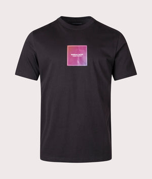 Linear Box T-Shirt in Black by Marshall Artist. EQVVS Front Angle Shot.