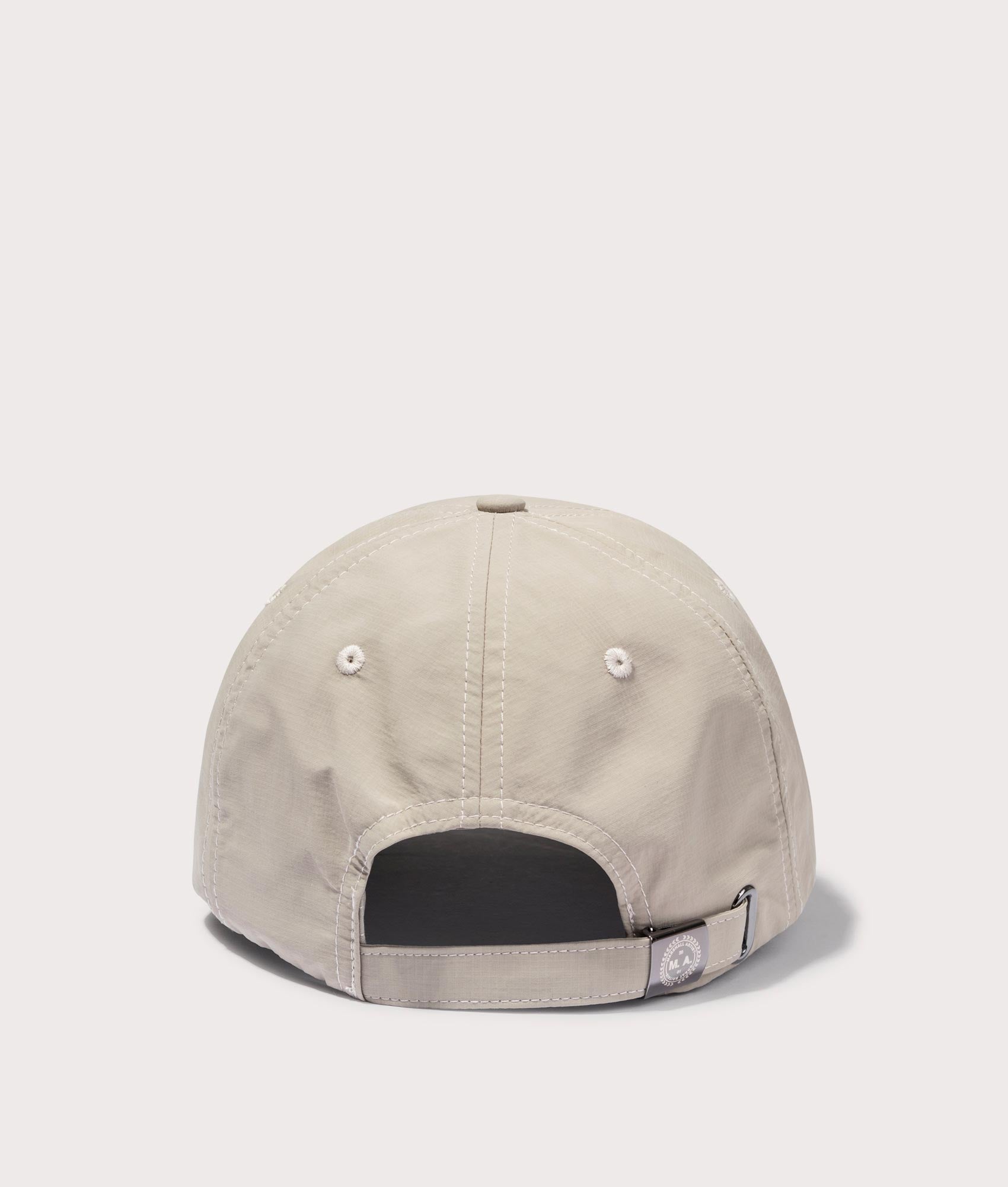 Siren Nylon Ripstop Cap in Stone by Marshall Artist. EQVVS Back Angle Shot.