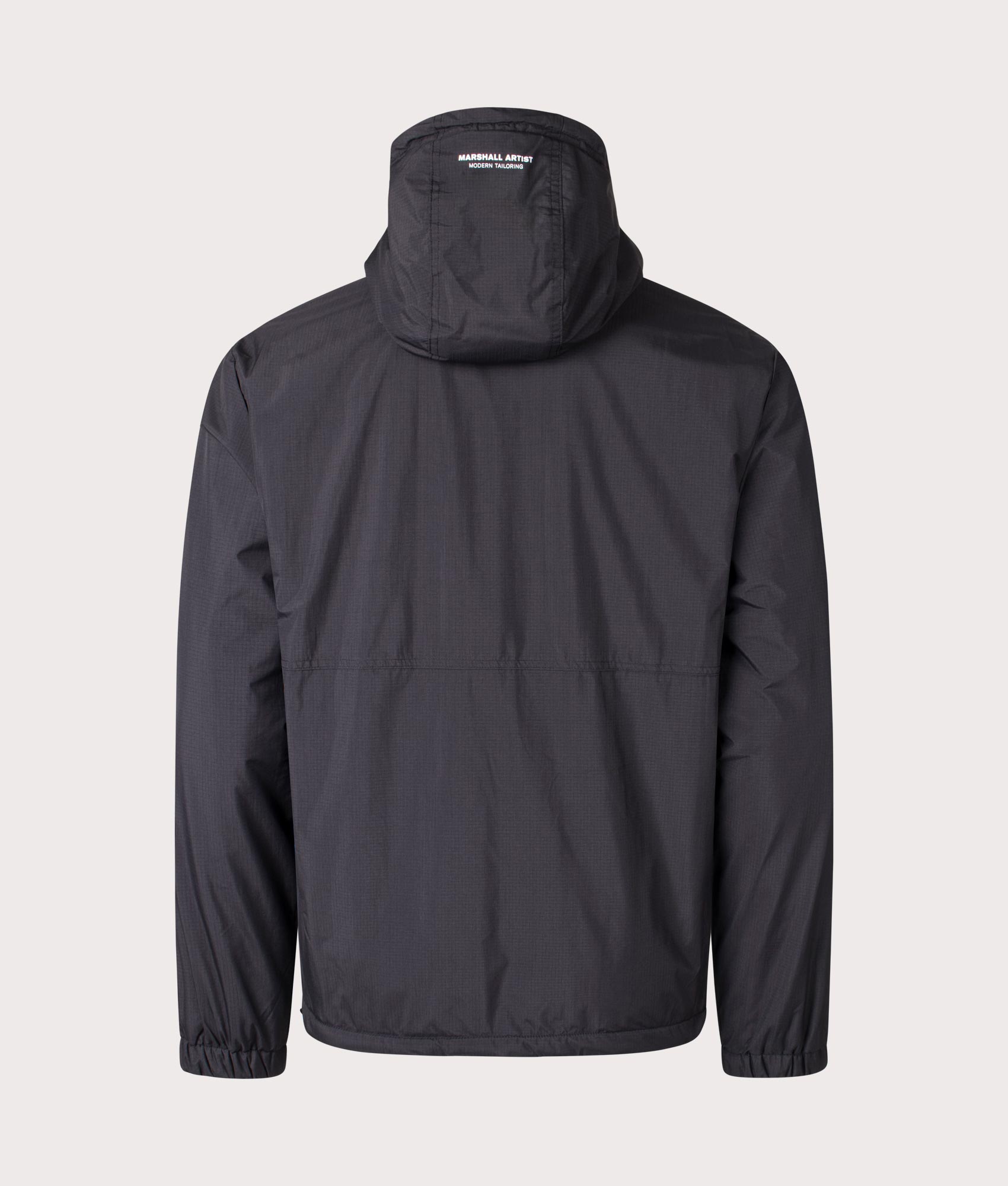 Marshall Artist Faulkner Jacket in Black at EQVVS Menswear. Back Angle Shot. 