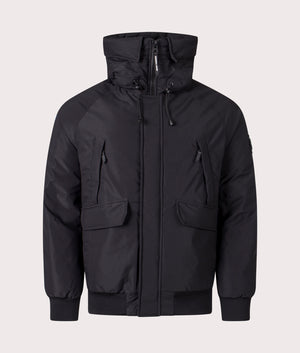 Alverstone Jacket in Black by Marshall Artist. Shot at EQVVS. Front shot. 