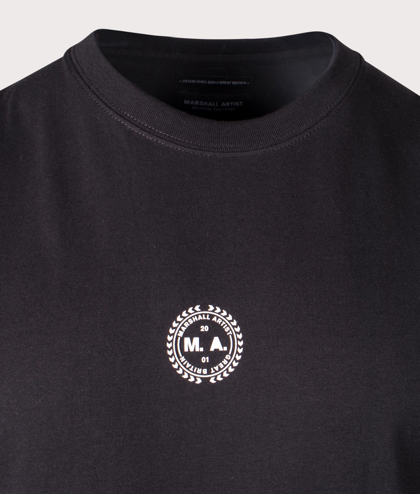 Wireframe Graphic T-Shirt in Black by Marshall Artist. EQVVS Shot.