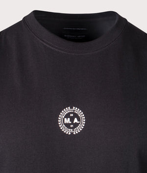 Wireframe Graphic T-Shirt in Black by Marshall Artist. EQVVS Shot.
