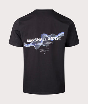Wireframe Graphic T-Shirt in Black by Marshall Artist. EQVVS Shot. 
