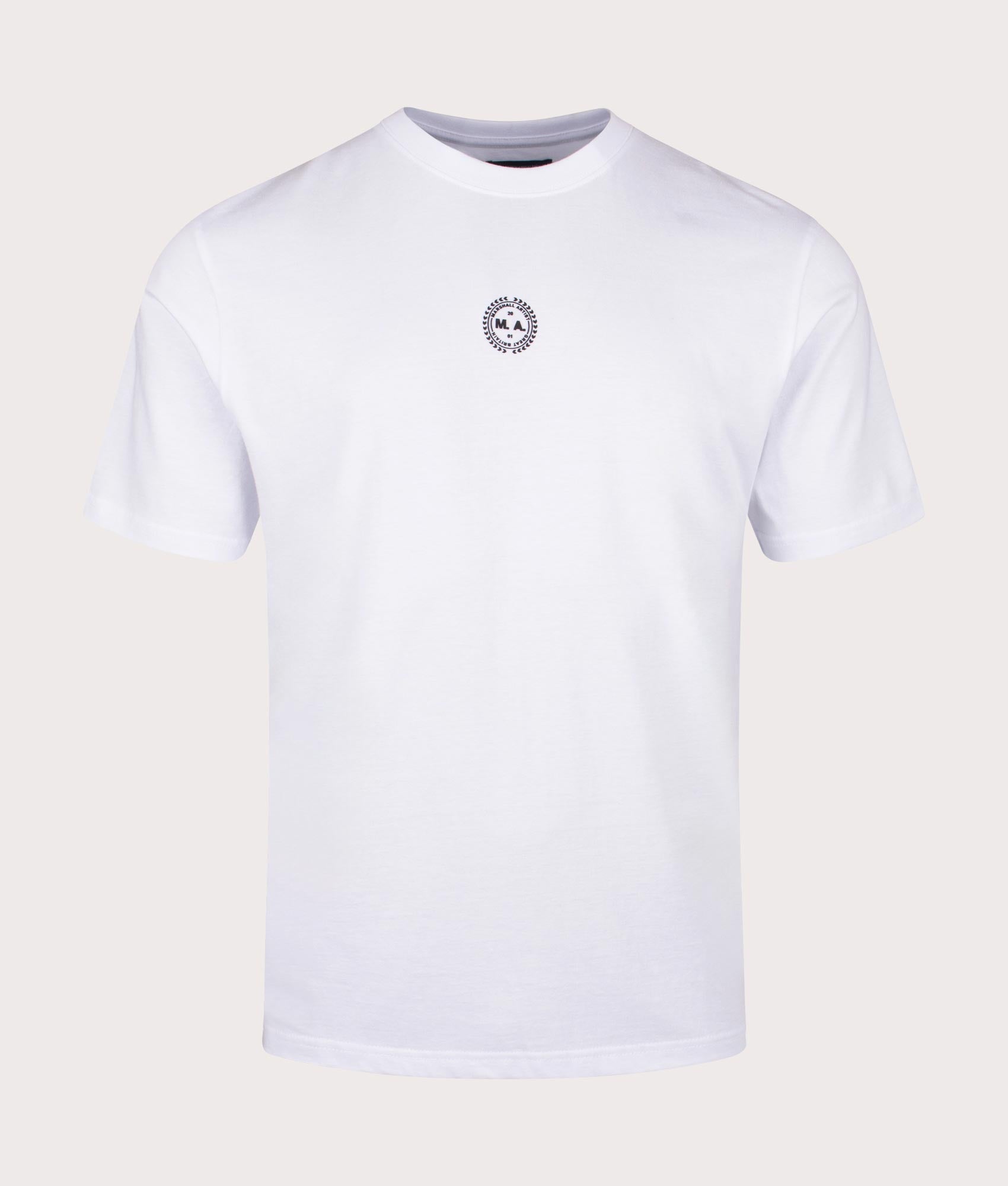 Wireframe Graphic T-Shirt in White by Marshall Artist. EQVVS Shot. 