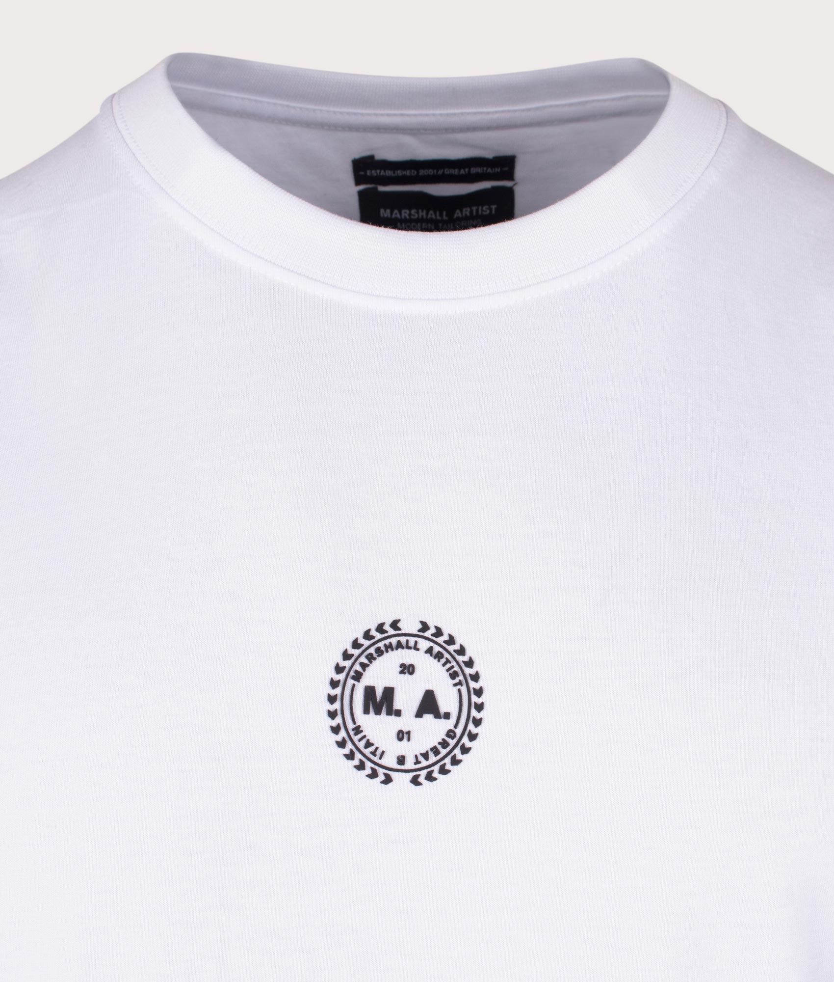 House Check Map T-Shirt in White by Marshall Artist. EQVVS Shot.