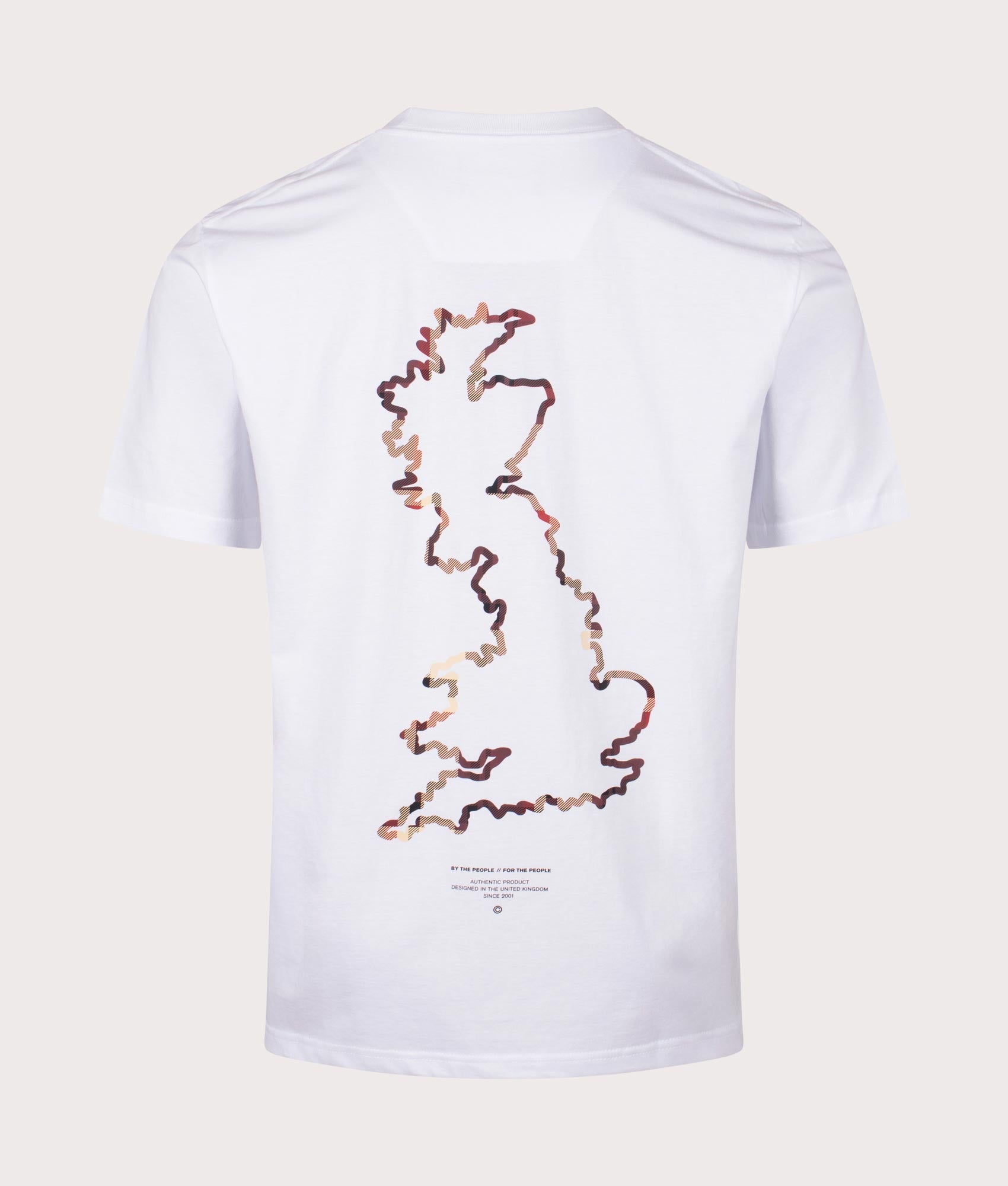 House Check Map T-Shirt in White by Marshall Artist. EQVVS Shot. 