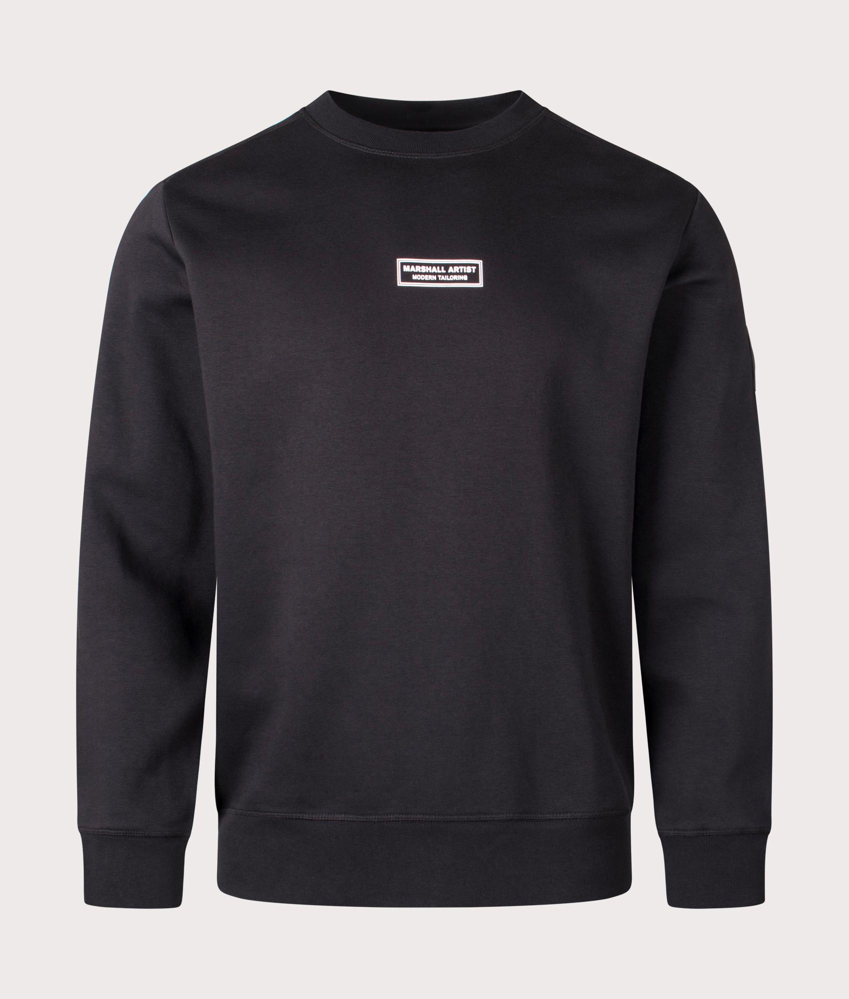 Marshall Artist Siren Sweatshirt in Black. Shot at EQVVS. Front shot. 