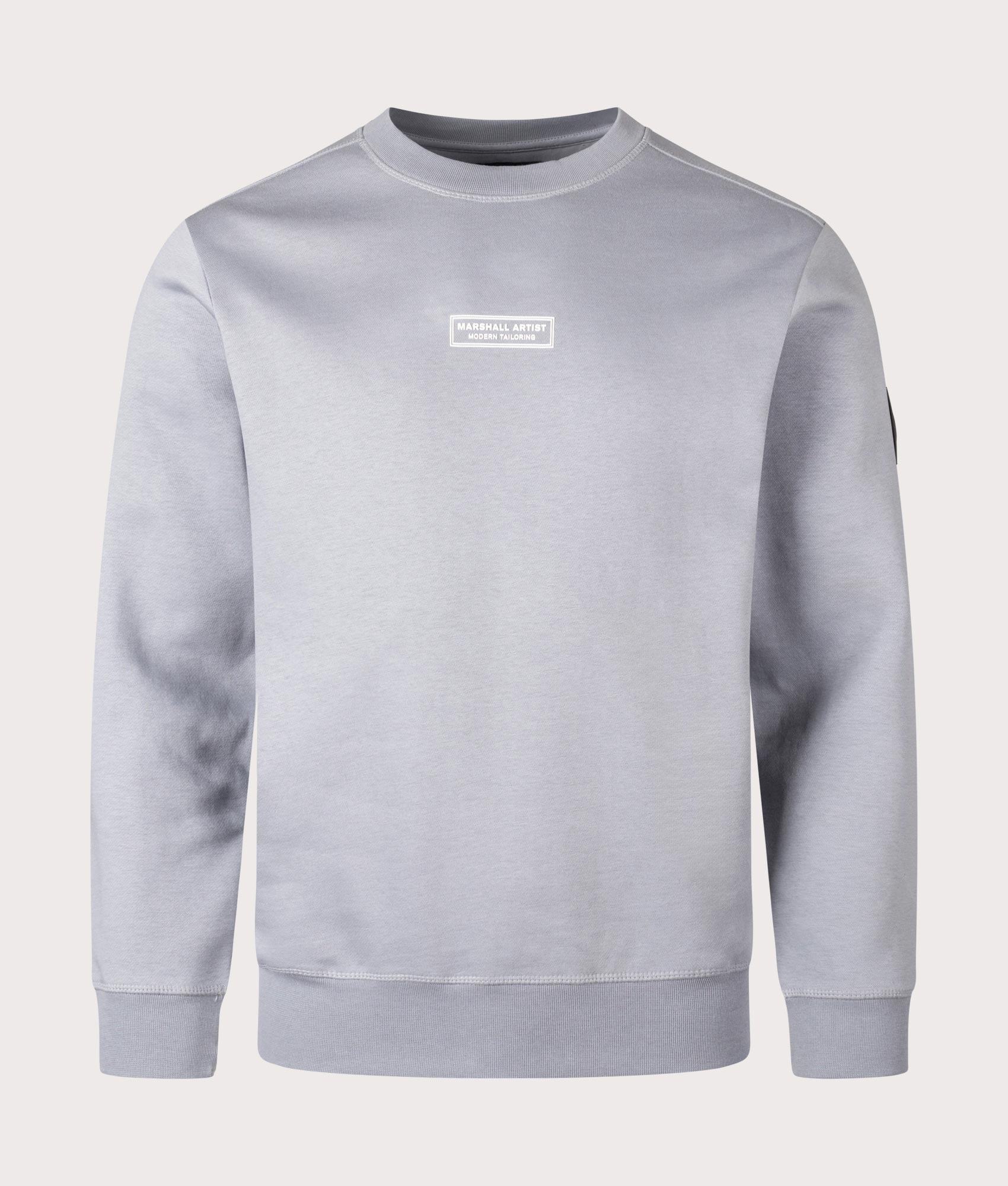 Siren Sweatshirt in Nardo Grey by Marshall Artist. Shot at EQVVS. Front shot.