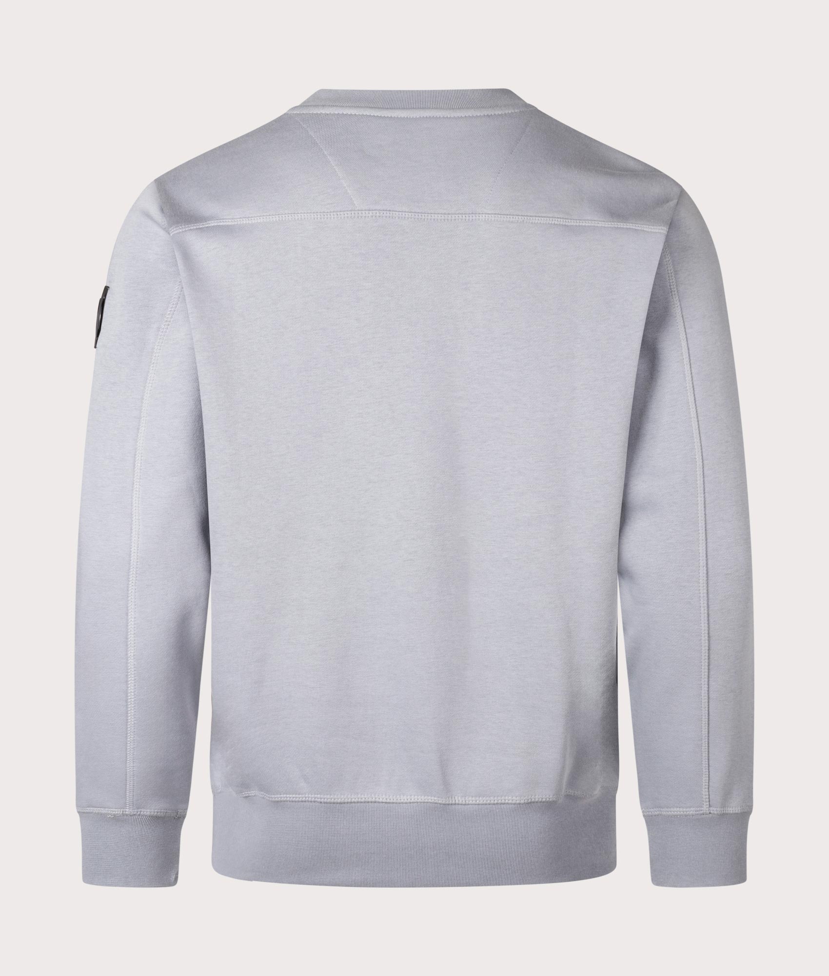 Siren Sweatshirt in Nardo Grey by Marshall Artist. Shot at EQVVS. Reverse shot. 
