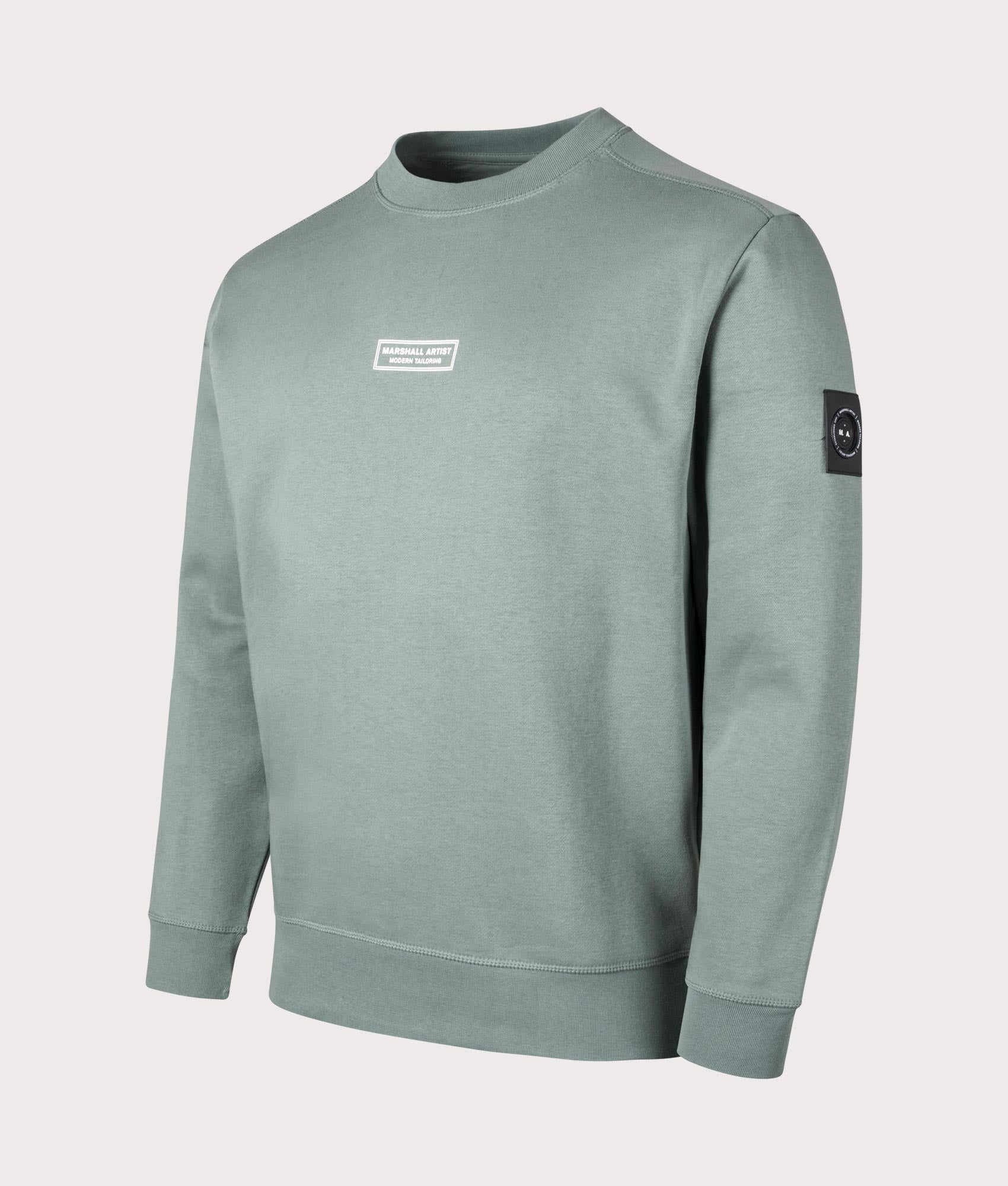 Siren Sweatshirt by Marshall Artist. Shot at EQVVS. Angle shot. 