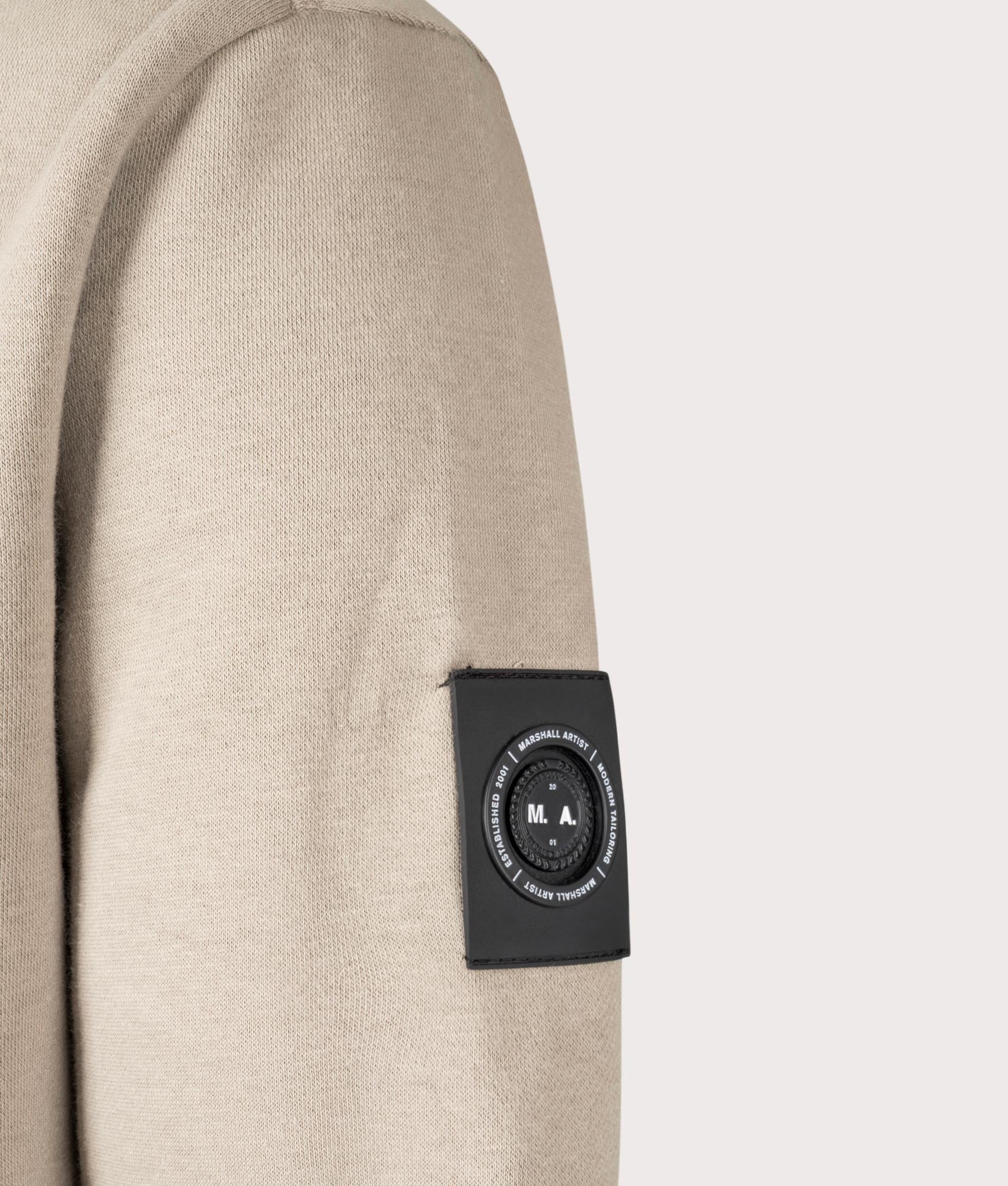 Marshall Artist Stone Siren Hoodie, shot at EQVVS. Detail shot.
