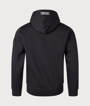 Siren Zip Through Sweatshirt in black by Marshall Artist. Shot at EQVVS. Reverse shot. 