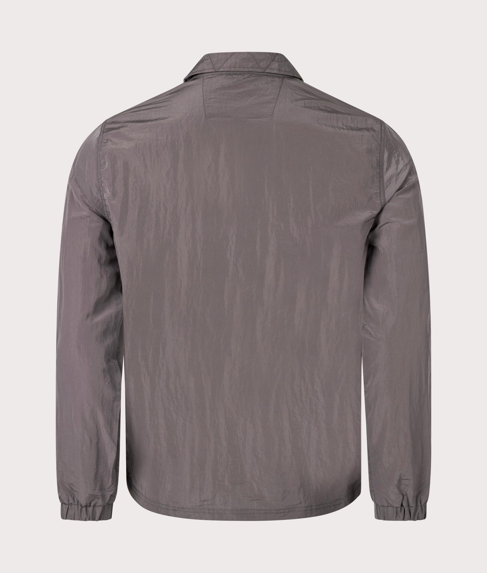 Marshall Artist Carico Overshirt in Volcanic Grey. Shot at EQVVS. Back shot
