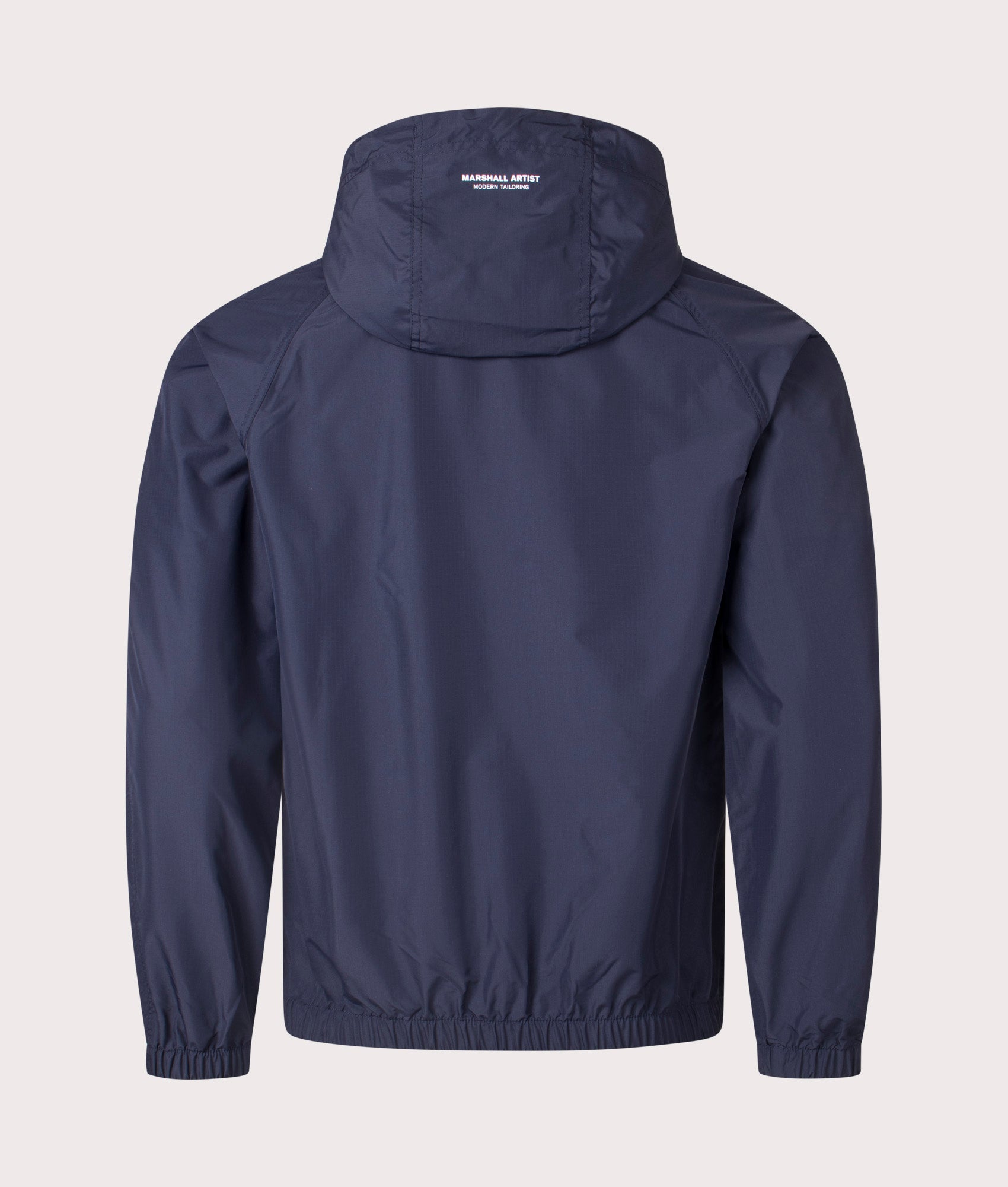 Marshal Artist Fairfax Jacket in Navy. Shot at EQVVS. Back shot