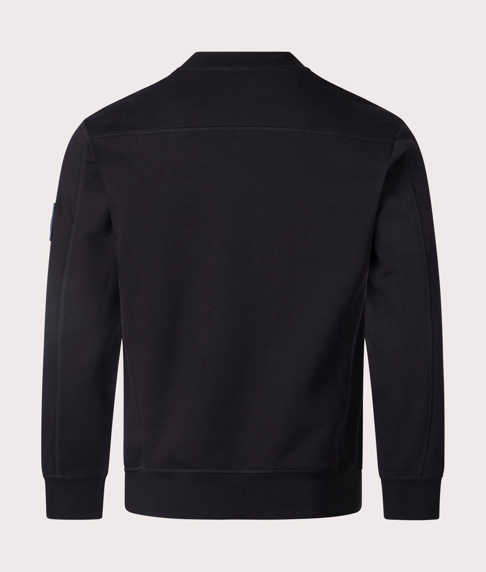 Marshall Artist Siren Loopback Crew Neck Sweatshirt in Black. Shot at EQVVS. Back shot