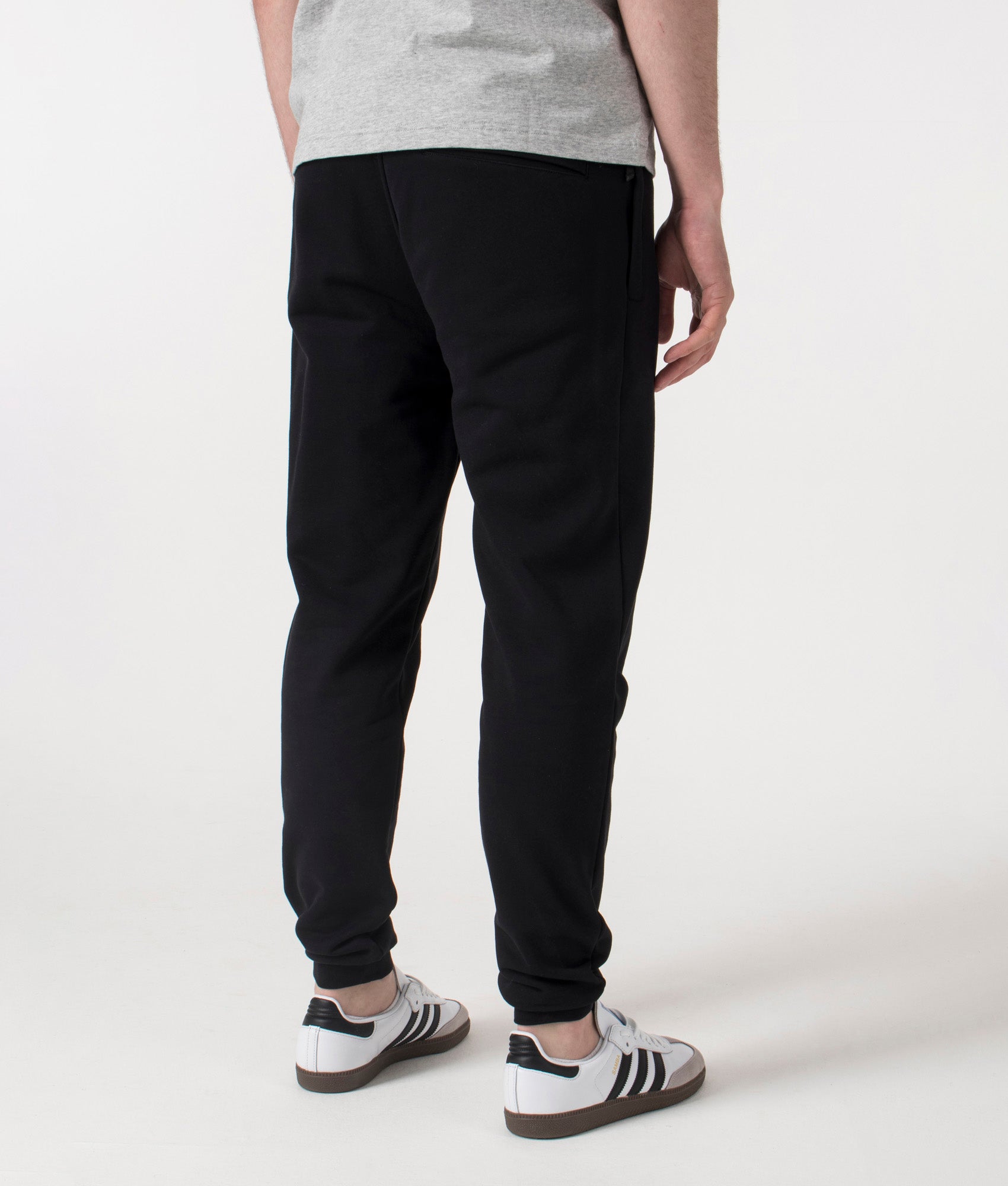 Marshall Artist Relaxed Fit Siren Joggers in Black at EQVVS. Back shot.