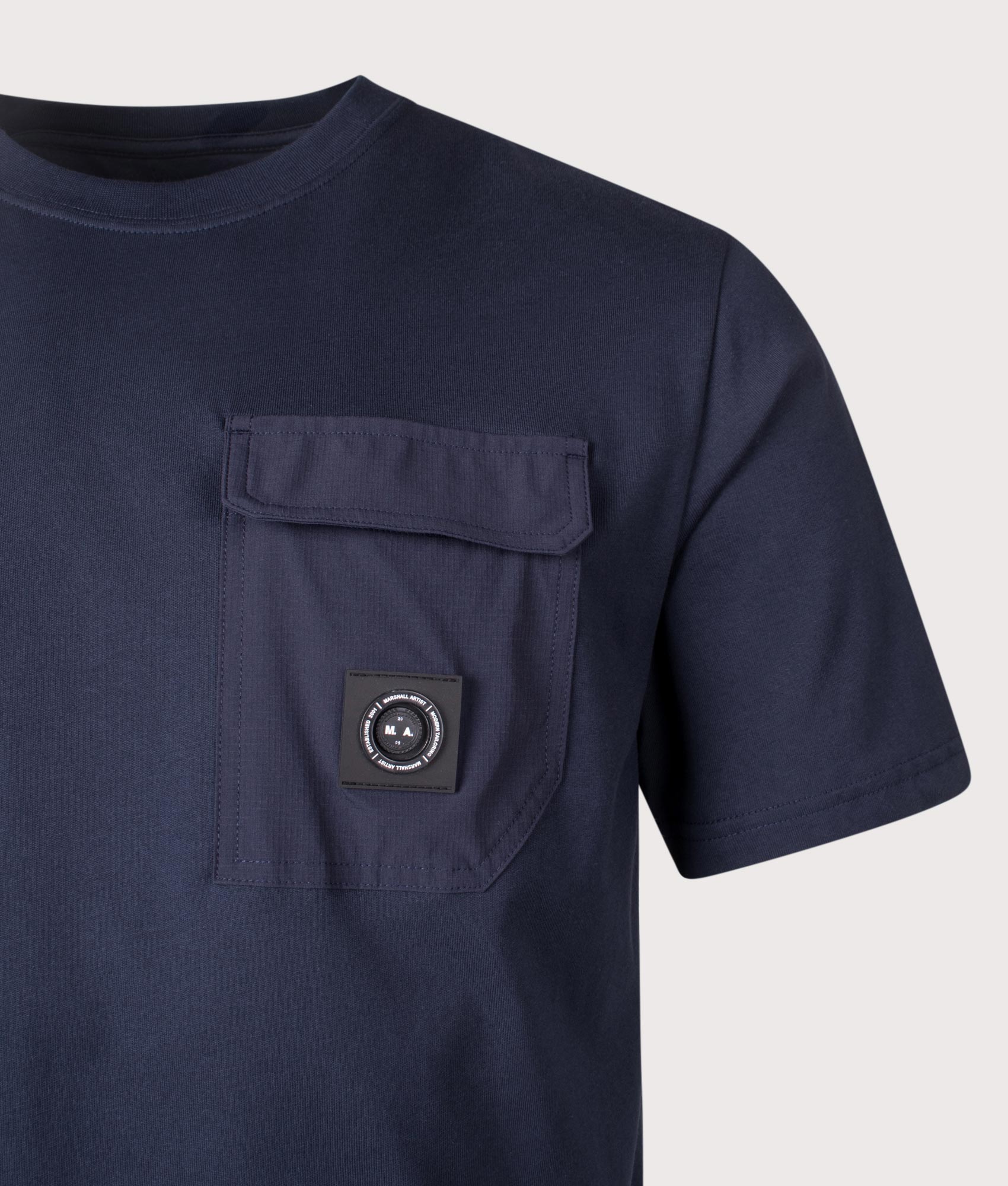 Aksu Contrast Pocket T-Shirt. Shot by EQVVS. Detail shot.