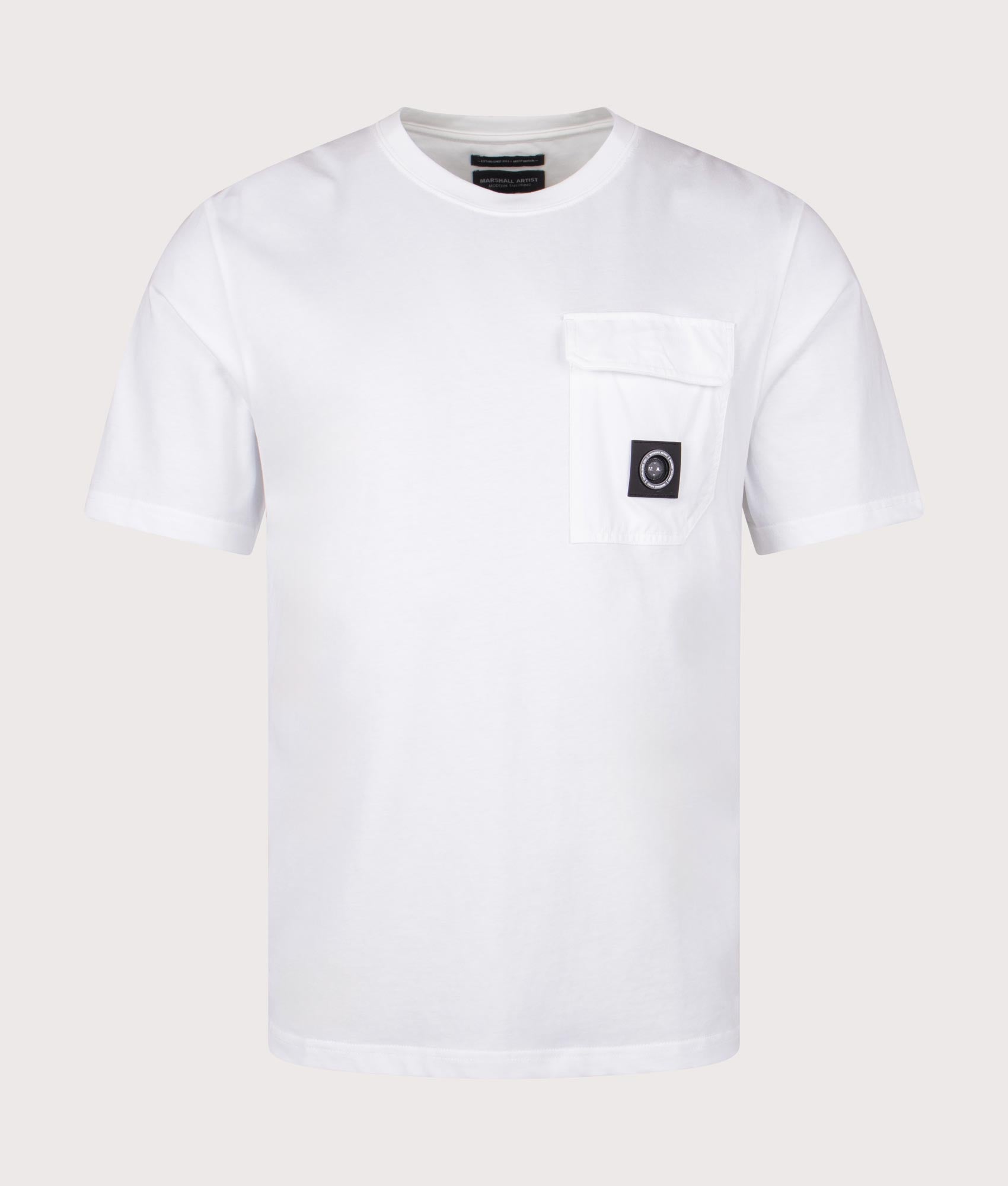 Aksu Contrast Pocket T-Shirt. Shot by EQVVS. Front shot.