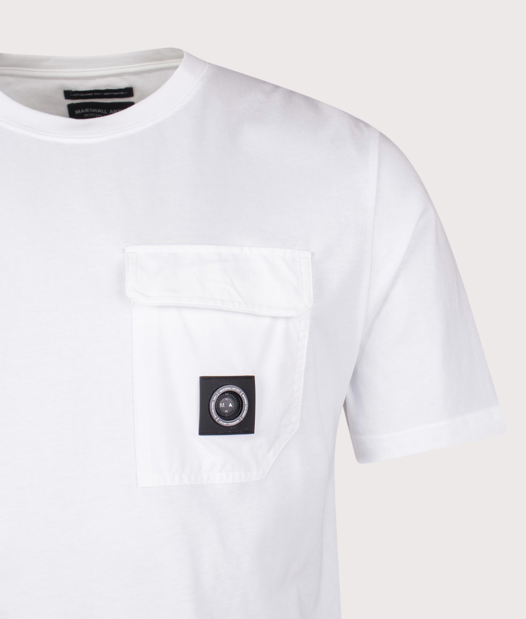 Aksu Contrast Pocket T-Shirt. Shot by EQVVS. Detail shot.