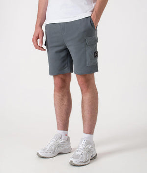 Aksu Jersey Cargo Shorts. Shot by EQVVS. Side angled shot.
